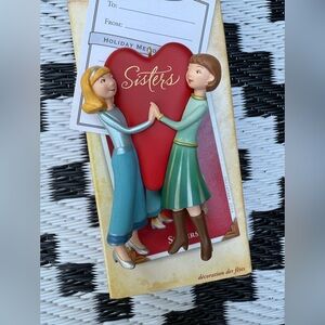 2004 Keepsake Christmas ornament  "Sisters" original box packaging. Bundle2save